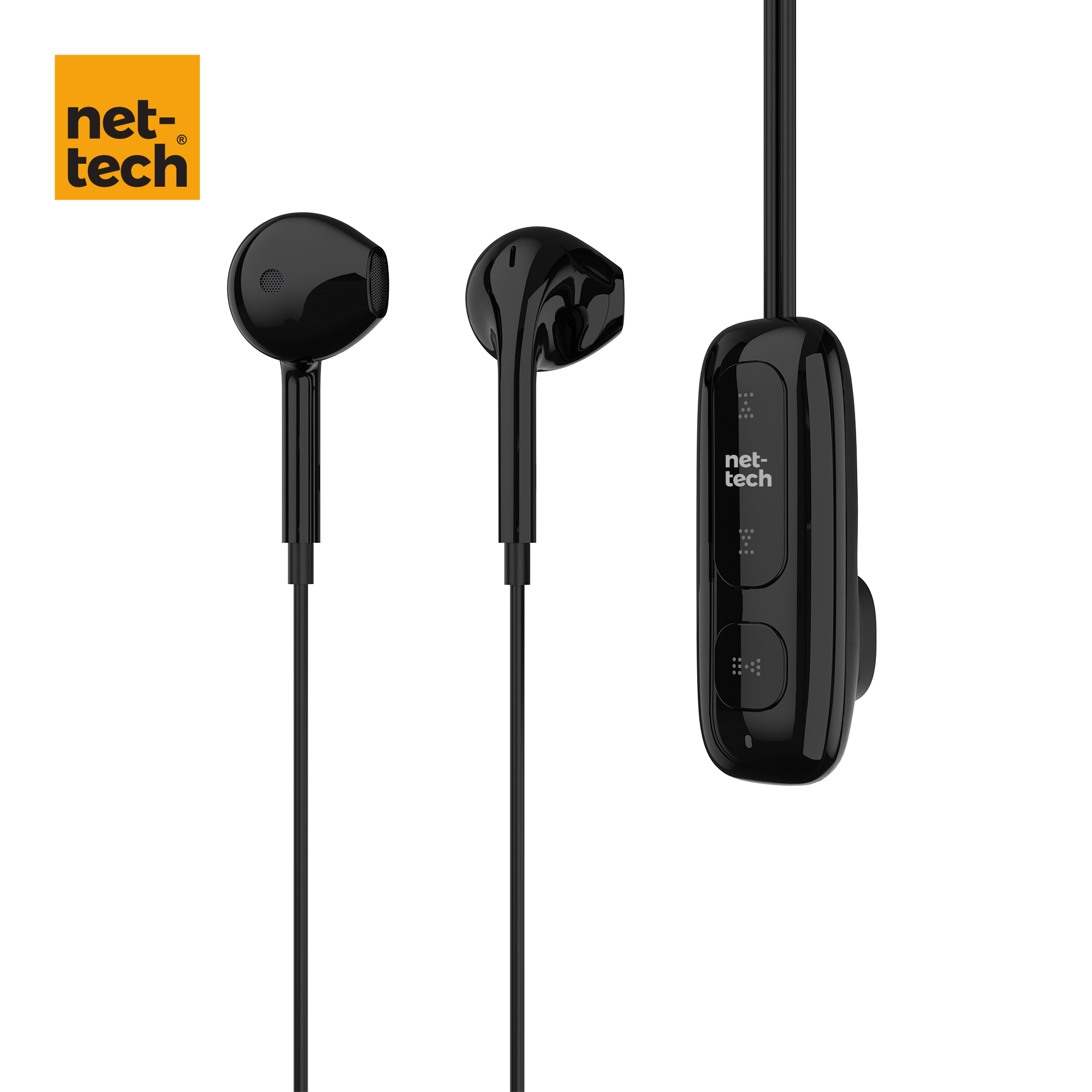 Nettech NT-BTH23 Boyun Asmalı/Mıknatıslı Bluetooth Kulaklık (Siyah)