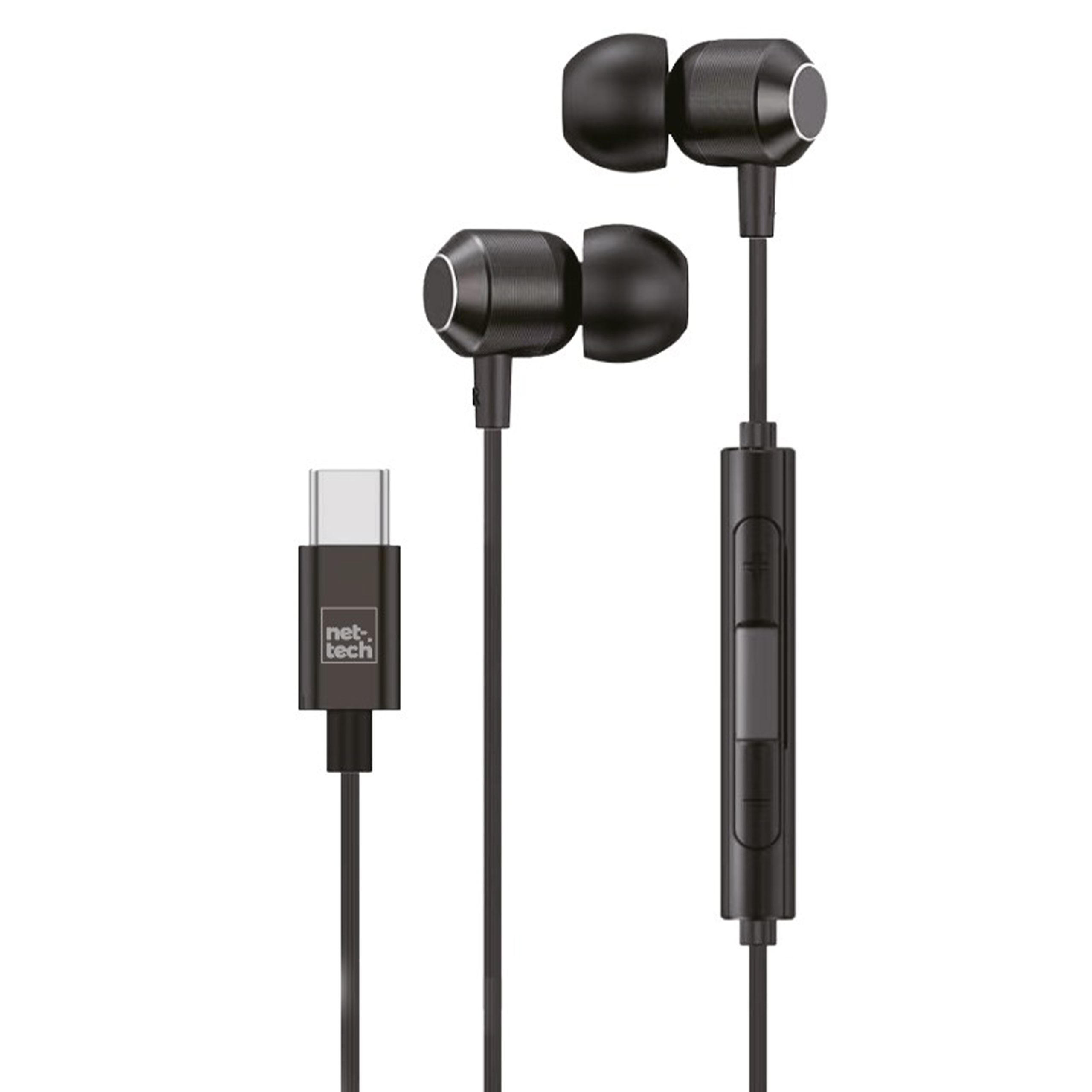 Nettech NT-HS11 Type-C Girişli Kulak İçi Kulaklık (Siyah)