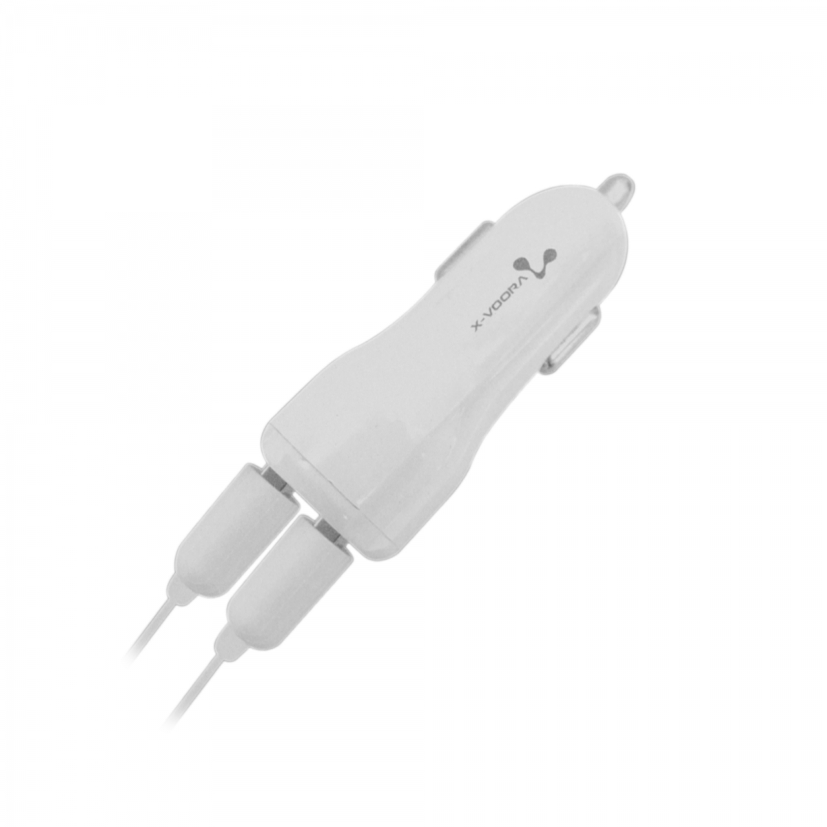 X-Voora XW-026 2 Çıkışlı Micro Kablo + Araç Şarj Aleti (Beyaz)