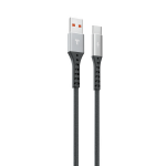 Teknonet TN-DC09 İp Örgü 100 Cm Type-C Şarj ve Data Kablosu (Siyah)