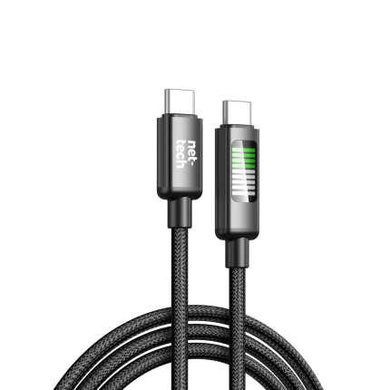 Nettech NT-DC42 60W Plastik 100 Cm Type-C To Type-C Şarj ve Data Kablosu
