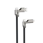 Nettech NT-DC43 Plastik 100 Cm Type-C To Type-C+Lightning Şarj ve Data Kablosu