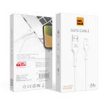 Nettech NT-DC08 3.4A Plastik 100 Cm Lightning Şarj ve Data Kablosu (Beyaz) - Görsel 2