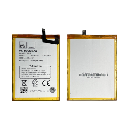 Reeder P13 Blue Max Uyumlu Nettech 4850 MAh Batarya