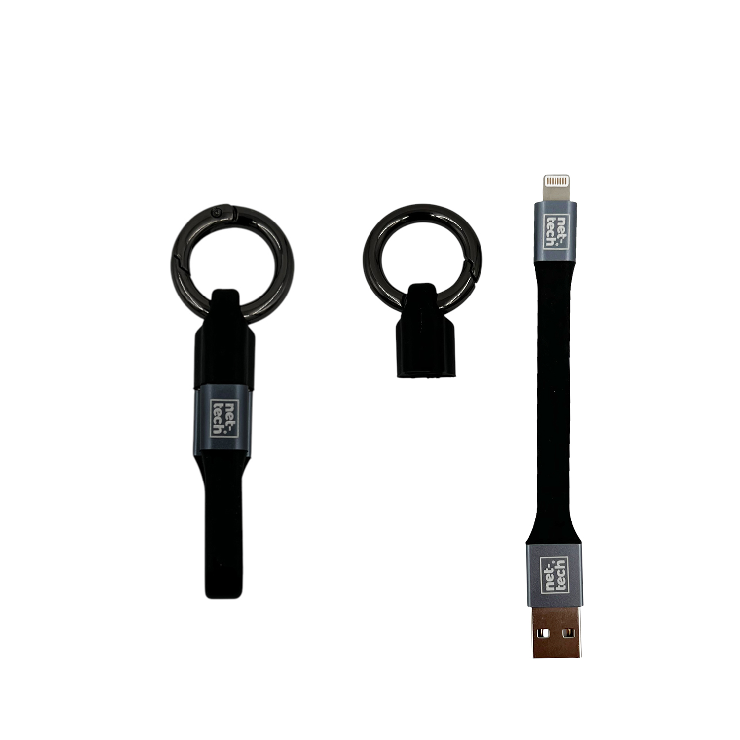 Nettech NT-DC22 3A Plastik 20 Cm Lightning Şarj ve Data Kablosu