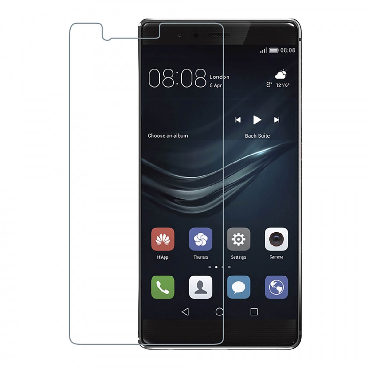 Huawei P9 Uyumlu Ön Koruma Cam Ekran Koruyucu