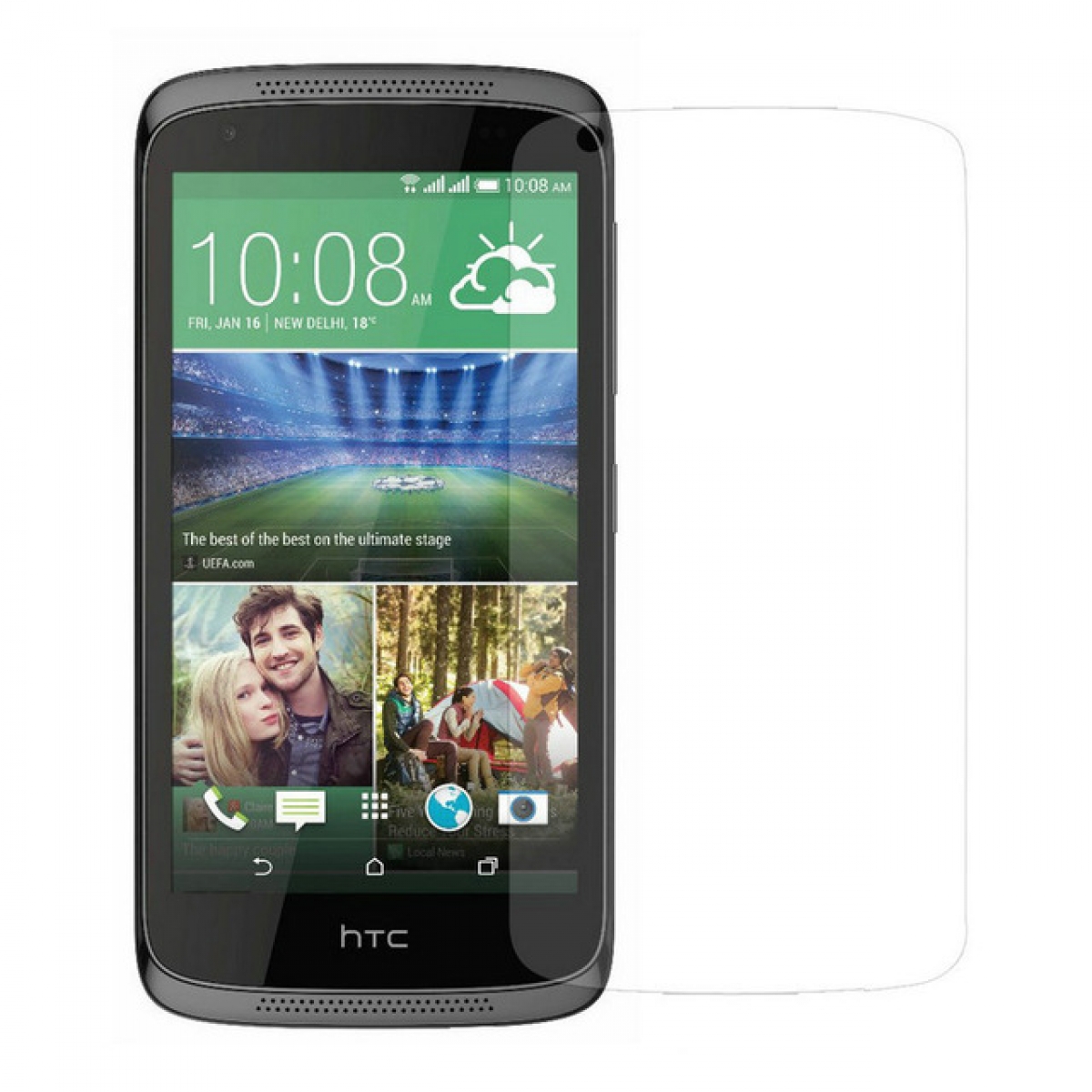 HTC Desire 526 Uyumlu Ön Koruma Cam Ekran Koruyucu