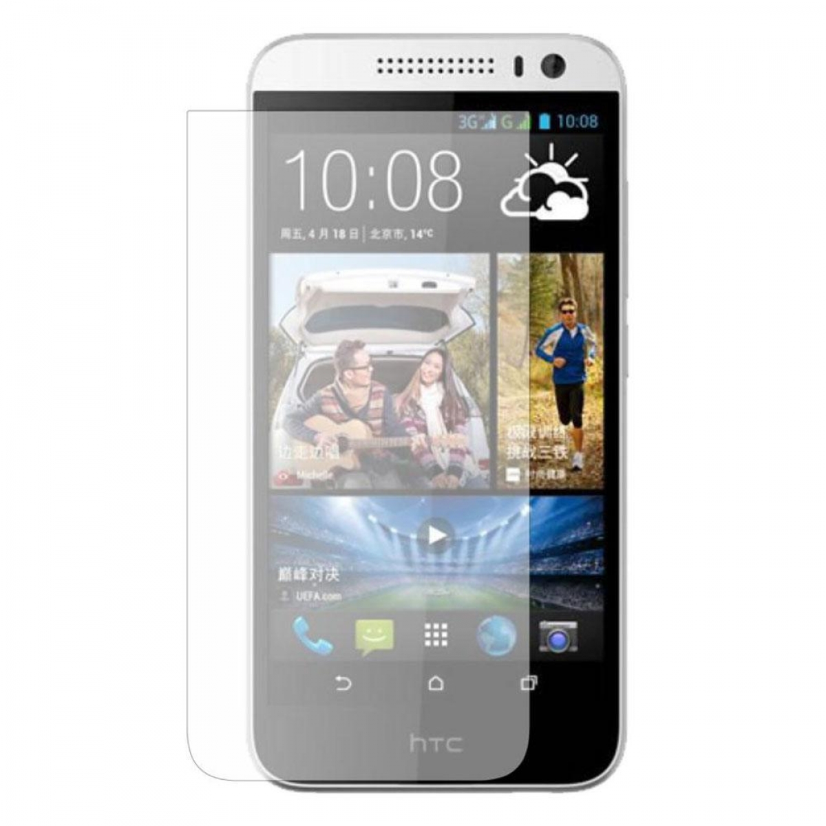 HTC Desire 616 Uyumlu Ön Koruma Cam Ekran Koruyucu